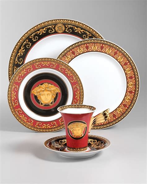 versace teller set|versace tableware.